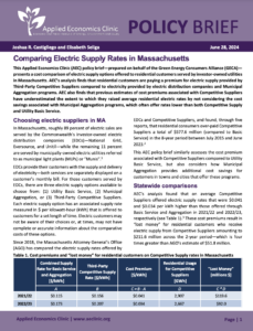 Comparing Electric Supply Rates in Massachusetts